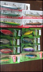 Click image for larger version

Name:	Lure Assrt Smithwick Heddon Cotton Cordell.jpg
Views:	478
Size:	469.9 KB
ID:	7587
