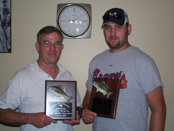 uncle glen and i with our first place win on skiatook lake