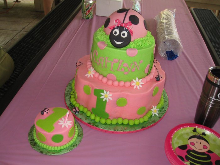Birthday cake and smash cake