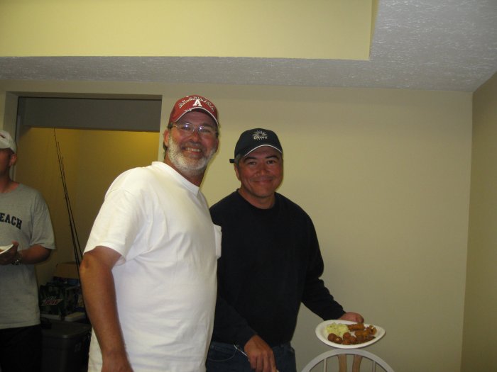 John (Bamabassman) and Mark (Woody) at the buffet.