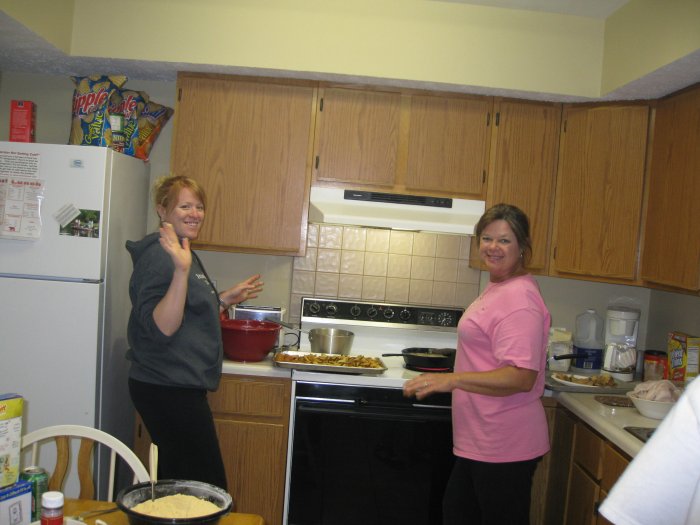 Britney and Lisa (MrsBamabassman) hard at work