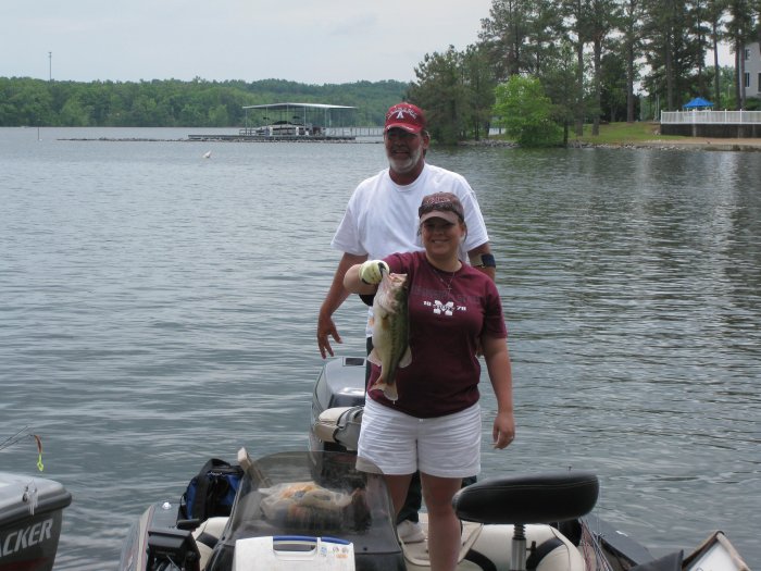 Louann with her hawg again.