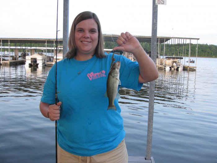 Louann with a short fish