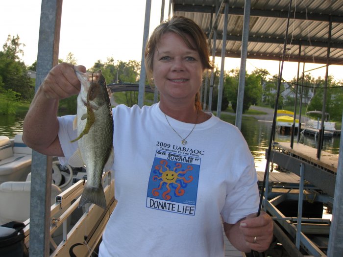 Lisa with a dink